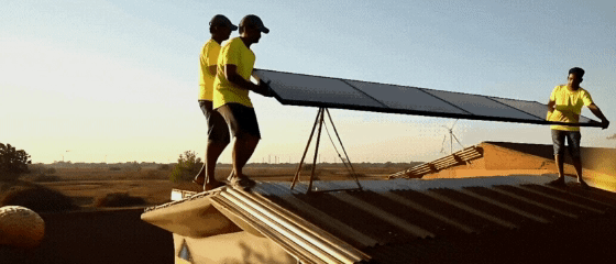 solar panel installation